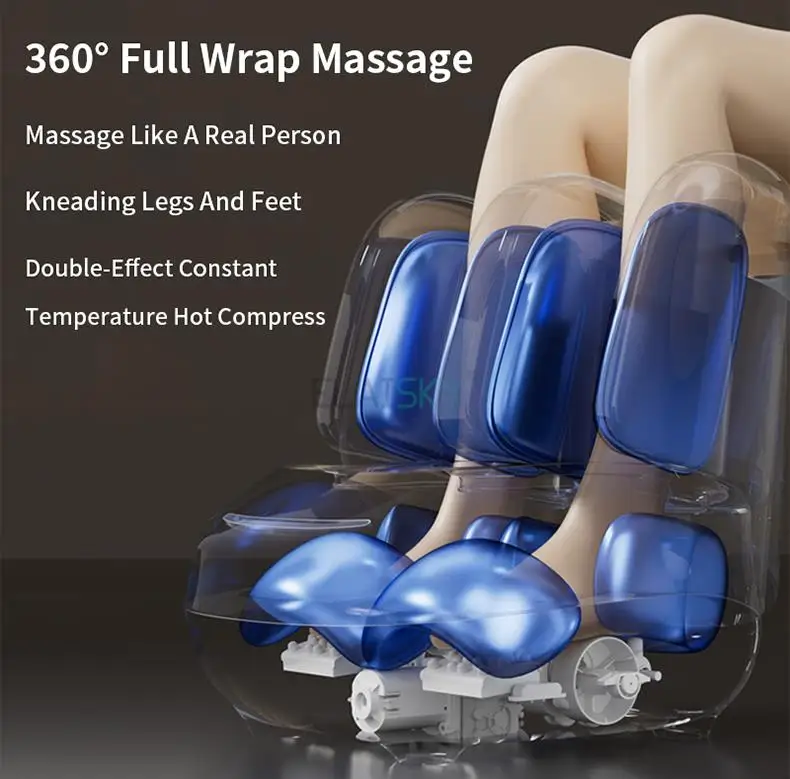 Foot and Calf Massager with Heat – Shiatsu Kneading & Rolling Machine