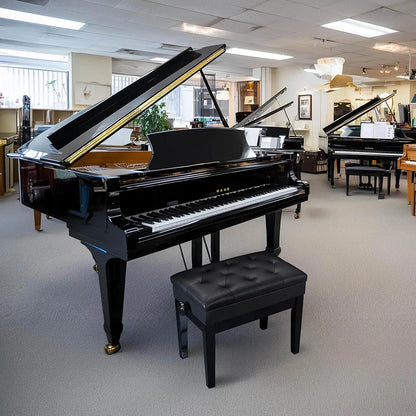 Adjustable Piano Bench with Storage Black Wooden Keyboard Stool Seat Leather Cushion Paino Chair for Piano Shop Music School Studio Capacity 180kgs