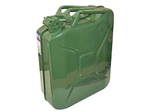 Metal Jerry Cans 36 by 17 by 47Cm Sunpower 20L-Army Green-0.8Mm