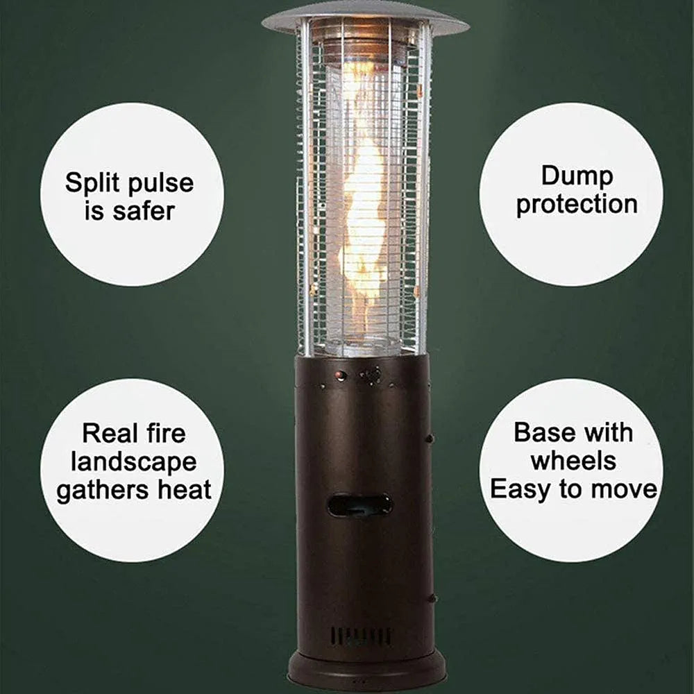 Cylindrical Gas Patio Heater for Outdoor Use