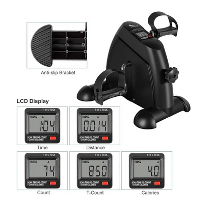 Mini Exercise Bike: Under Desk Bike Pedal Exerciser