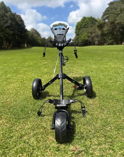 Golf Trolley golf 3 series 3 wheel push (Colour: Black, Gender: Unisex Adult)