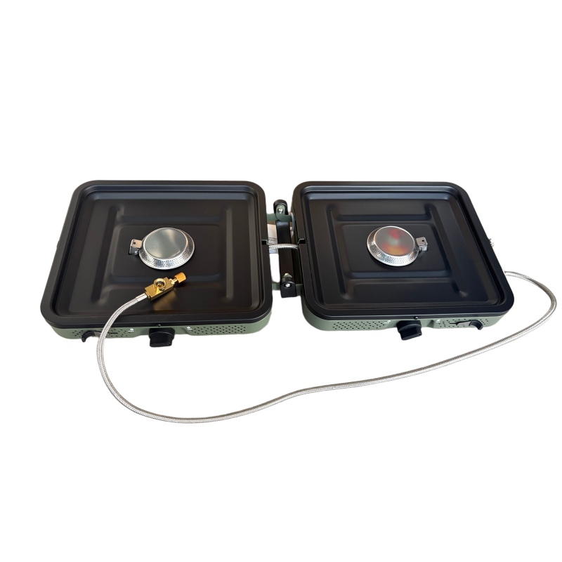 Foldable 2 Burner Camping Stove with carry bag