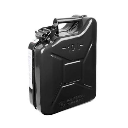 Metal Jerry Cans 30 x13 x 40.5Cm Sunpower 10L – Black – 0.6Mm