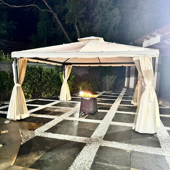 Outdoor Gazebo Full 3m x 3m Premium Gazebo With Side Nets