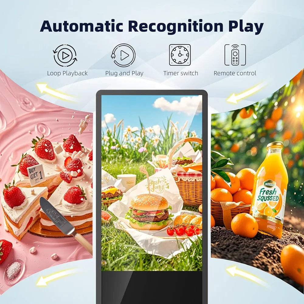 55″ Indoor Digital Signage – Floor Standing with Touch