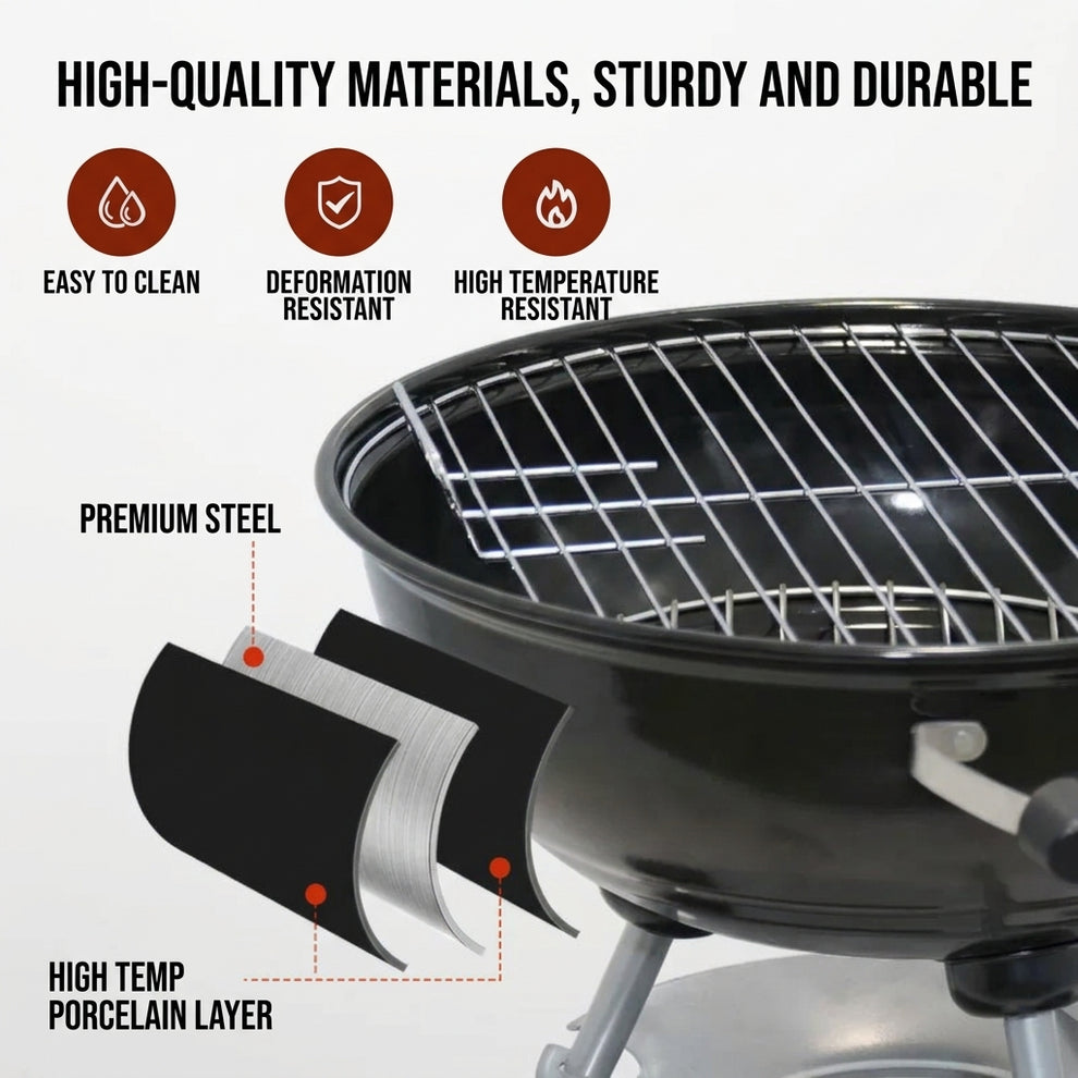 American Style Charcoal BBQ grill