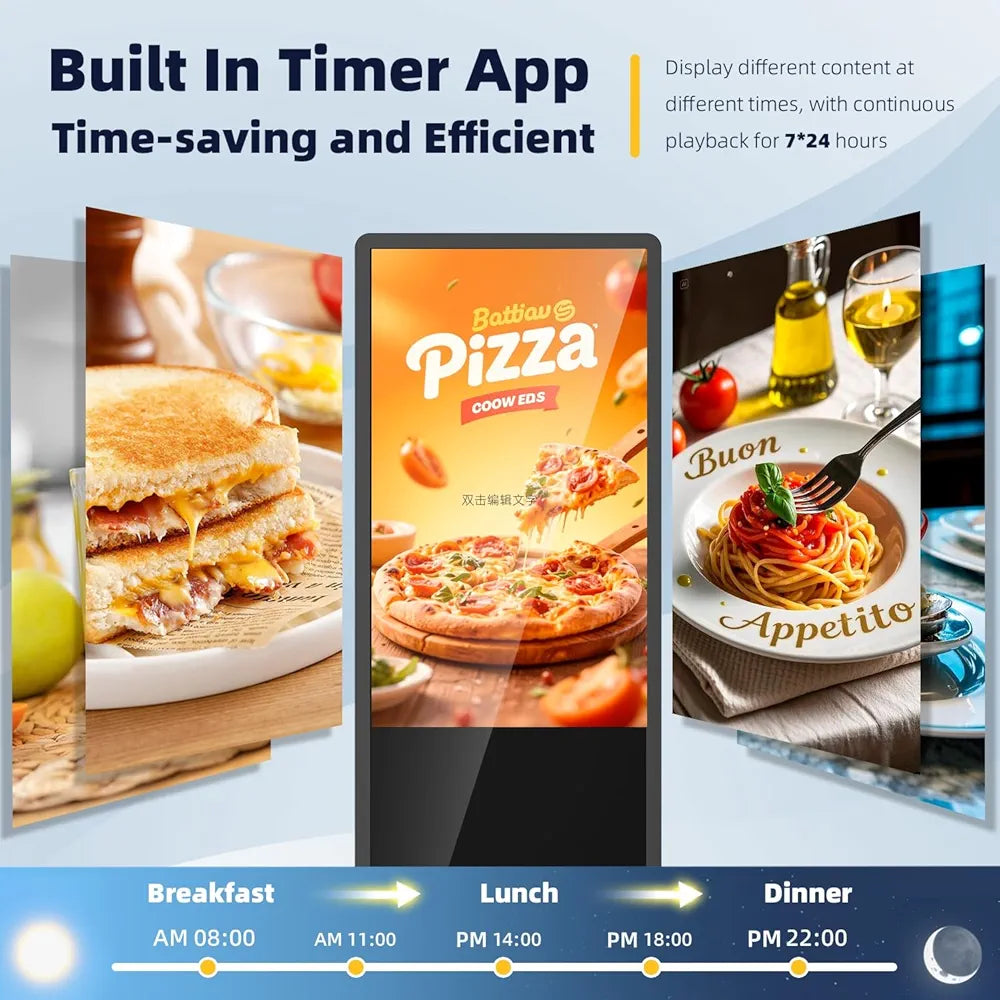 55″ Indoor Digital Signage – Floor Standing with Touch