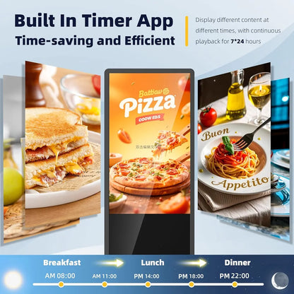 55″ Indoor Digital Signage – Floor Standing with Touch