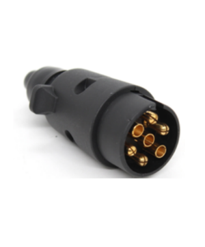 Tp-7 Black Plastic 12v 7 Pin Trailer Plug Male