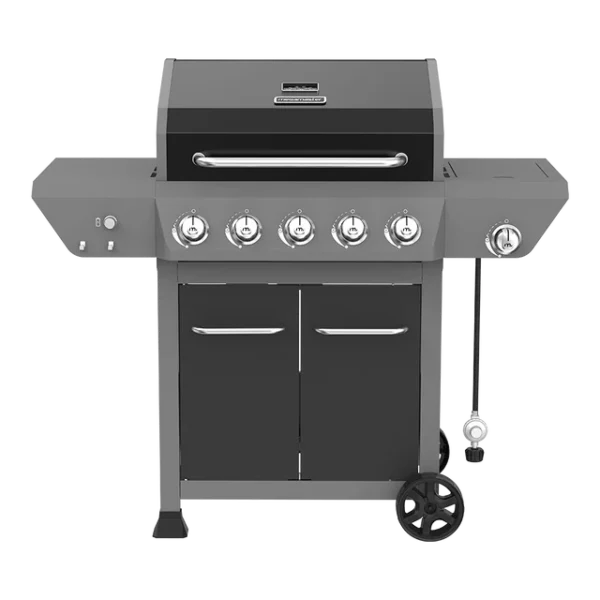 Megamaster 5-Burner Propane Gas Grill with Side Burner