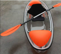 Single Person Clear Kayak with Accessories