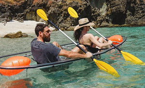 Two Person Clear Kayak with Accessories