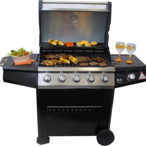 ALVA Finesse 5 Burner Gas BBQ With Side Burner