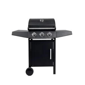 3-Burner Gas Grill with Warming Rack Portable Outdoor BBQ Grill for Patio